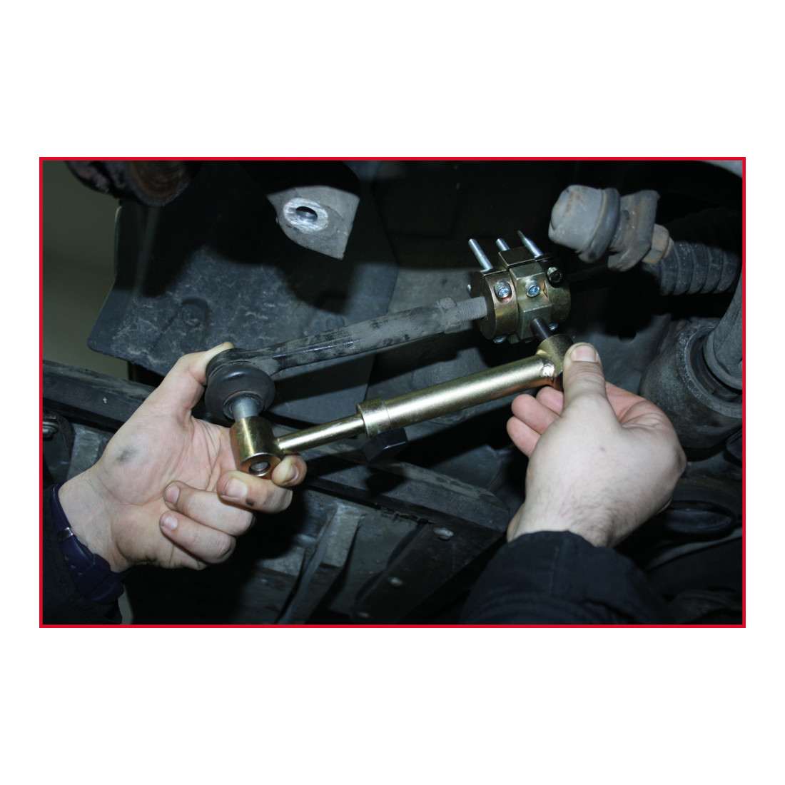 KS Tools Jeu de gabarits pour biellettes de direction, 9 pcs.