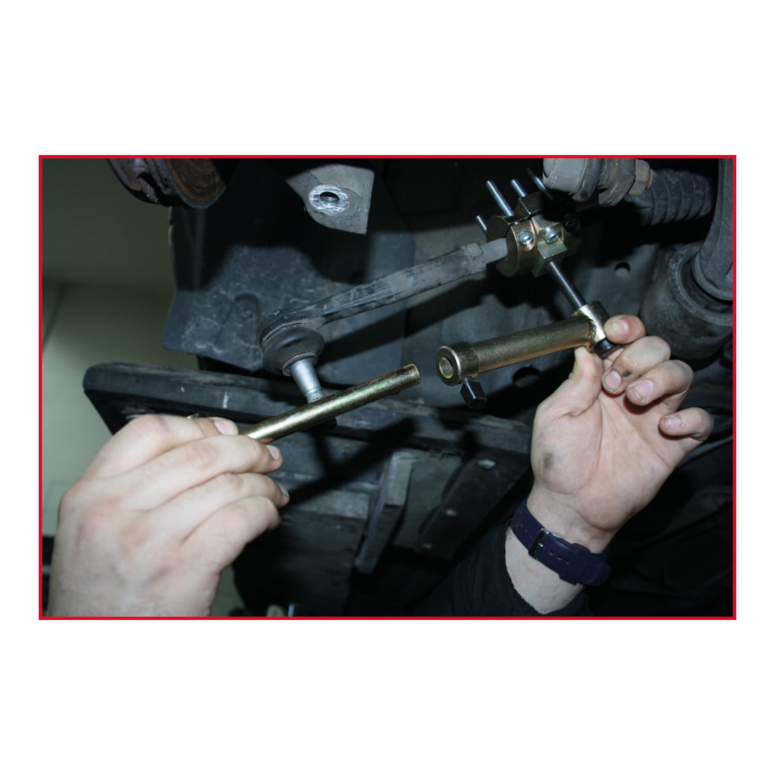 KS Tools Jeu de gabarits pour biellettes de direction, 9 pcs.