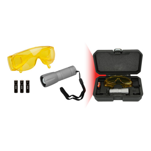 KS Tools Jeu de lampes de poche UV de détections de fuites, 2 pcs.
