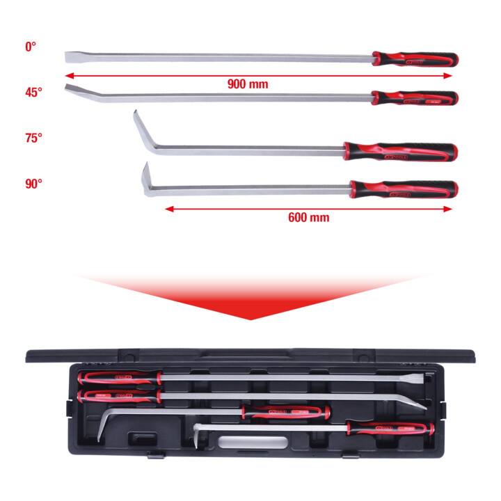 KS Tools Jeu de leviers, 4 pcs.