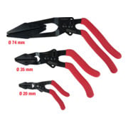 KS Tools Jeu de pinces de déconnexion de flexible en continu, coudées, 3 pcs.-2