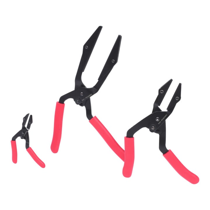 KS Tools Jeu de pinces de déconnexion de flexible en continu, coudées, 3 pcs.