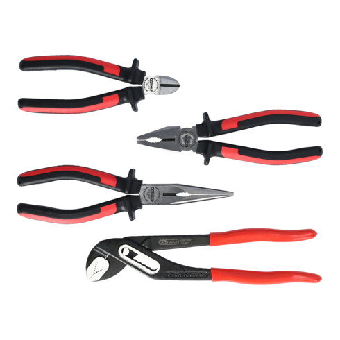 KS Tools Jeu de pinces ERGOTORQUE, 4 pcs.