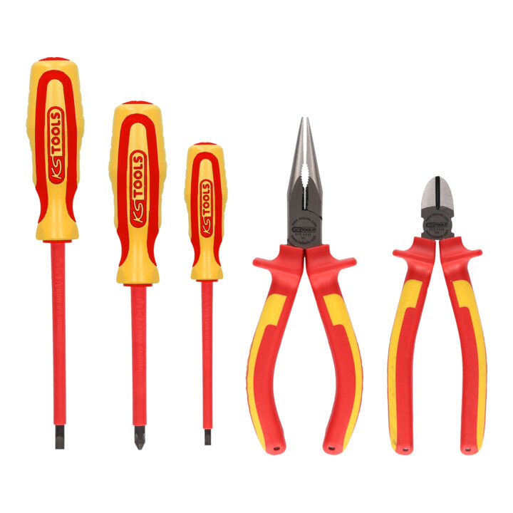 KS Tools Jeu de pinces et tournevis isolés ERGOTORQUE - 5 pcs, variante 1