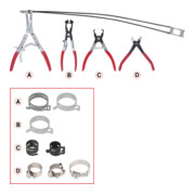 KS Tools Jeu de pinces pour colliers auto-serrants, 4 pcs.-2