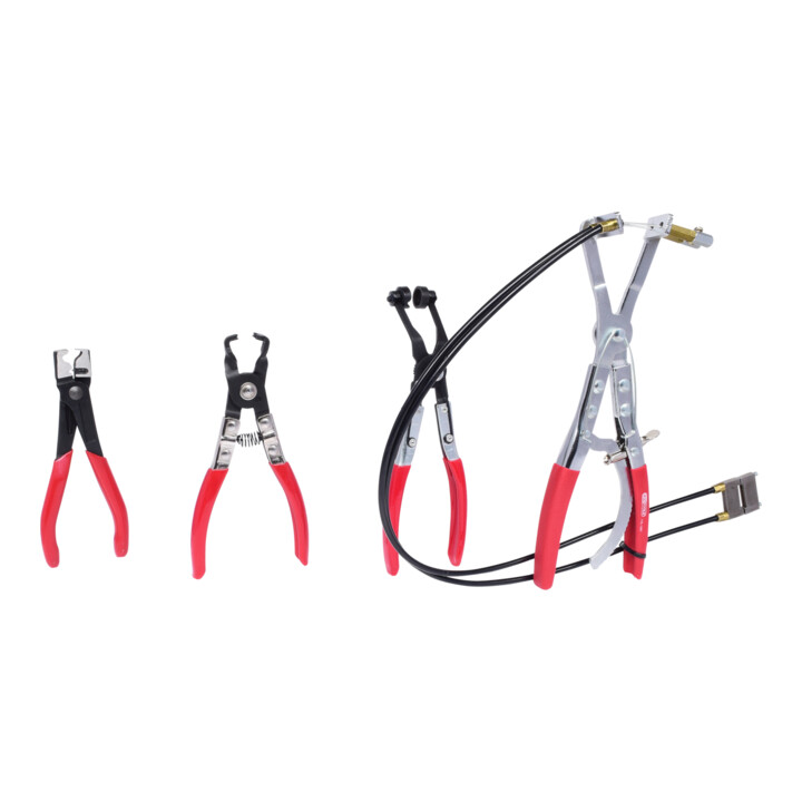 KS Tools Jeu de pinces pour colliers auto-serrants, 4 pcs.