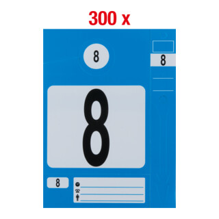 KS Tools Jeu de portes-clés, bleu, pack de 300