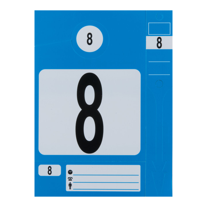 KS Tools Jeu de portes-clés, bleu, pack de 300