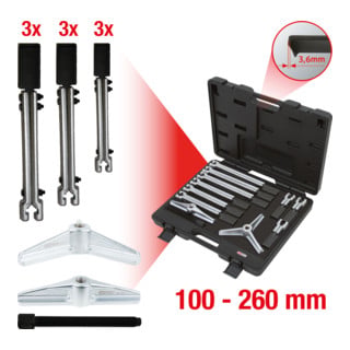 KS Tools Jeu d'extracteur universel, 12 pcs.