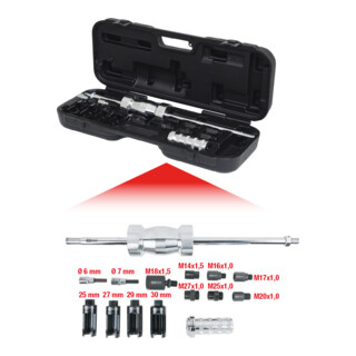 KS Tools Jeu d'extracteur universels d'injecteurs, 14 pcs.