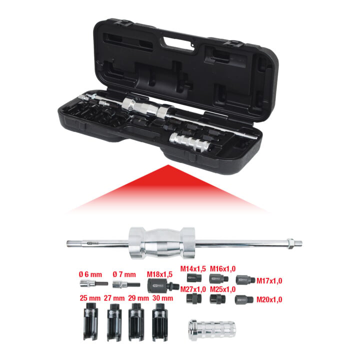 KS Tools Jeu d'extracteur universels d'injecteurs, 14 pcs.