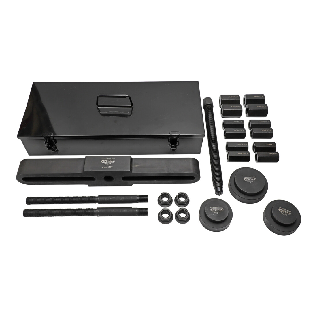 KS Tools Jeu d'extracteurs de moyeu de roue universel, 27 pcs.