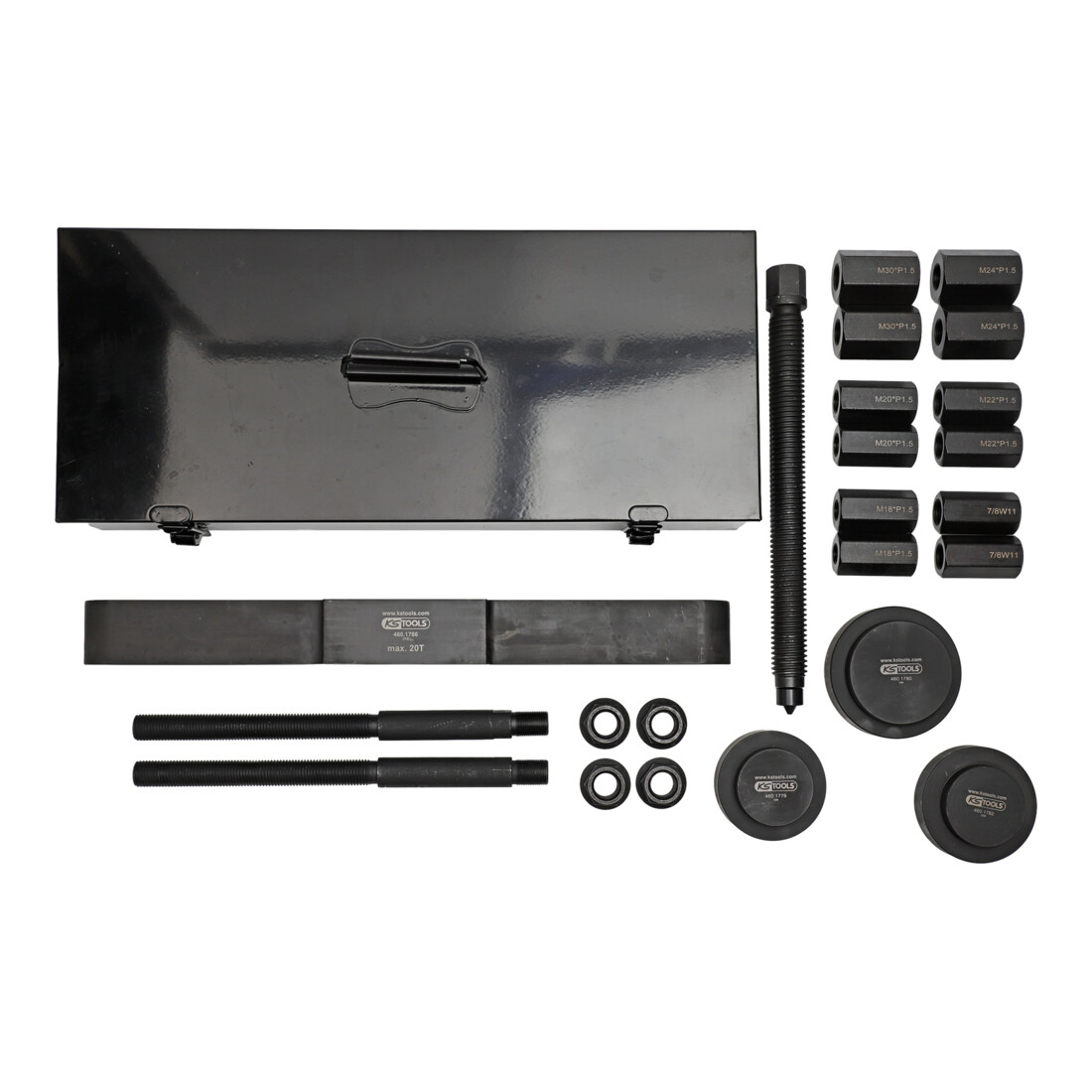 KS Tools Jeu d'extracteurs de moyeu de roue universel, 27 pcs.