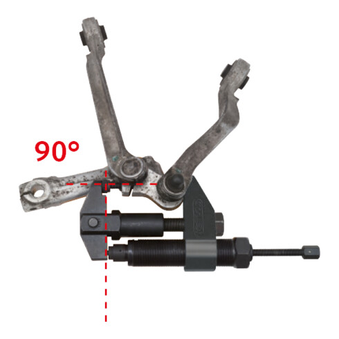 KS Tools Jeu d'extracteurs de vis de blocage avec vis hydraulique