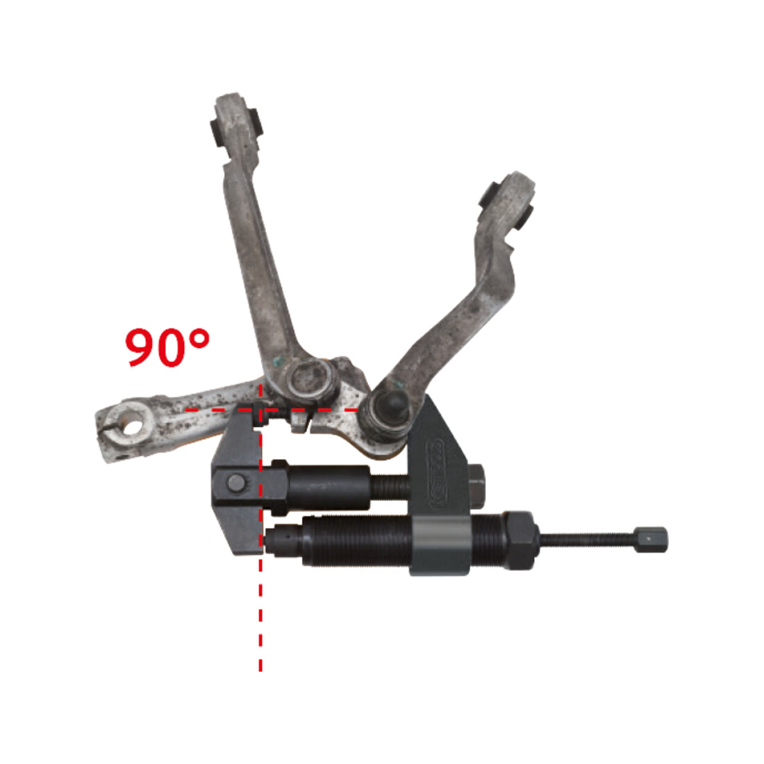 KS Tools Jeu d'extracteurs de vis de blocage avec vis hydraulique