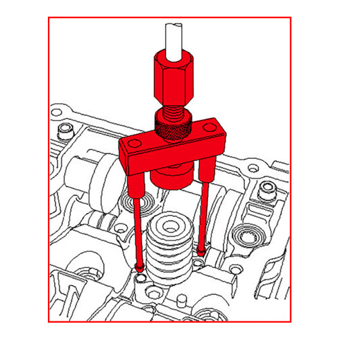 KS Tools Jeu d'extracteurs d'injecteurs pour VAG,  24 pcs.