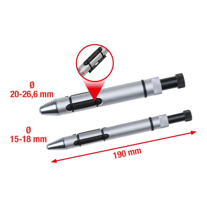 KS Tools Jeu d'outils de centrage pour embrayage, 2 pcs. Ø15,0-26,6mm