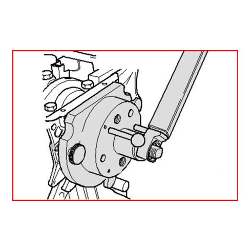 KS Tools Jeu d'outils de montage pour bride d'étanchéité avec capteur d'impulsion, 7 pcs.