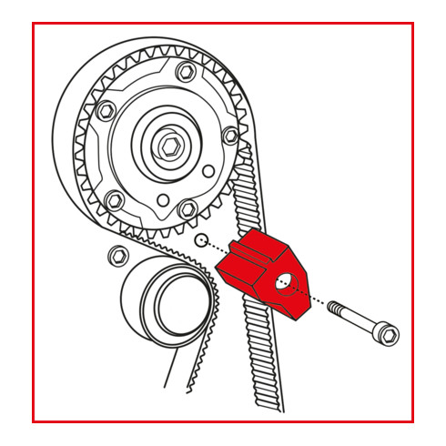 KS Tools Jeu d'outils de réglage moteur pour Alfa Romeo / Fiat / Lancia, 10 pcs.