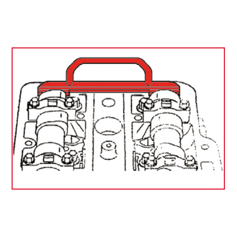 KS Tools Jeu d'outils de réglage moteur pour GM / Isuzu / Opel / Saab, 36 pcs.