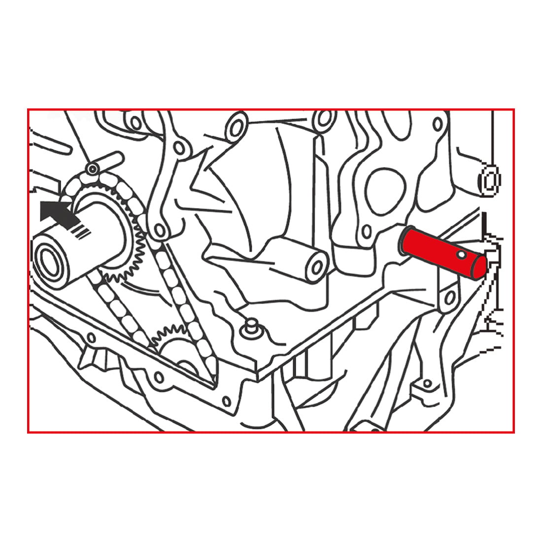 KS Tools Jeu d'outils de réglage moteur pour Nissan / Renault, 8 pcs.