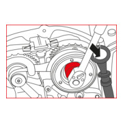 KS Tools Jeu d'outils de réglage moteur pour VAG, 6 pcs.-4