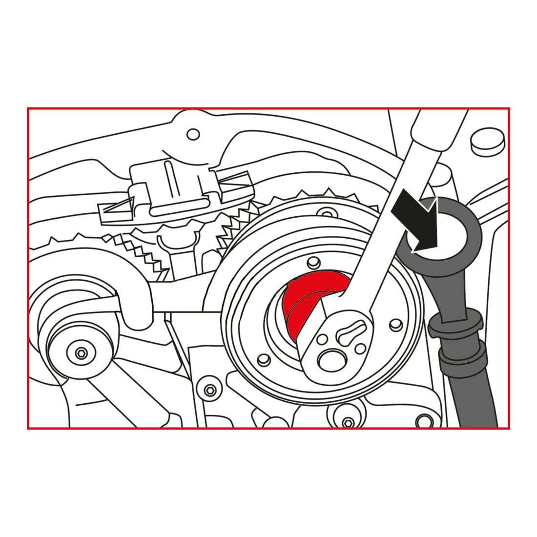 KS Tools Jeu d'outils de réglage moteur pour VAG, 6 pcs.