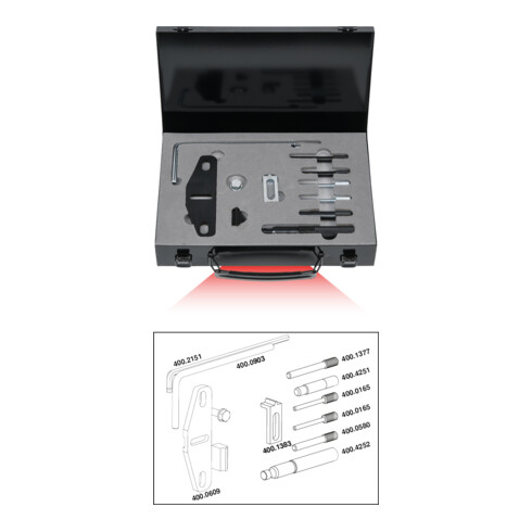 KS Tools Jeu d'outils de réglage moteur pour Volvo, 13 pcs.