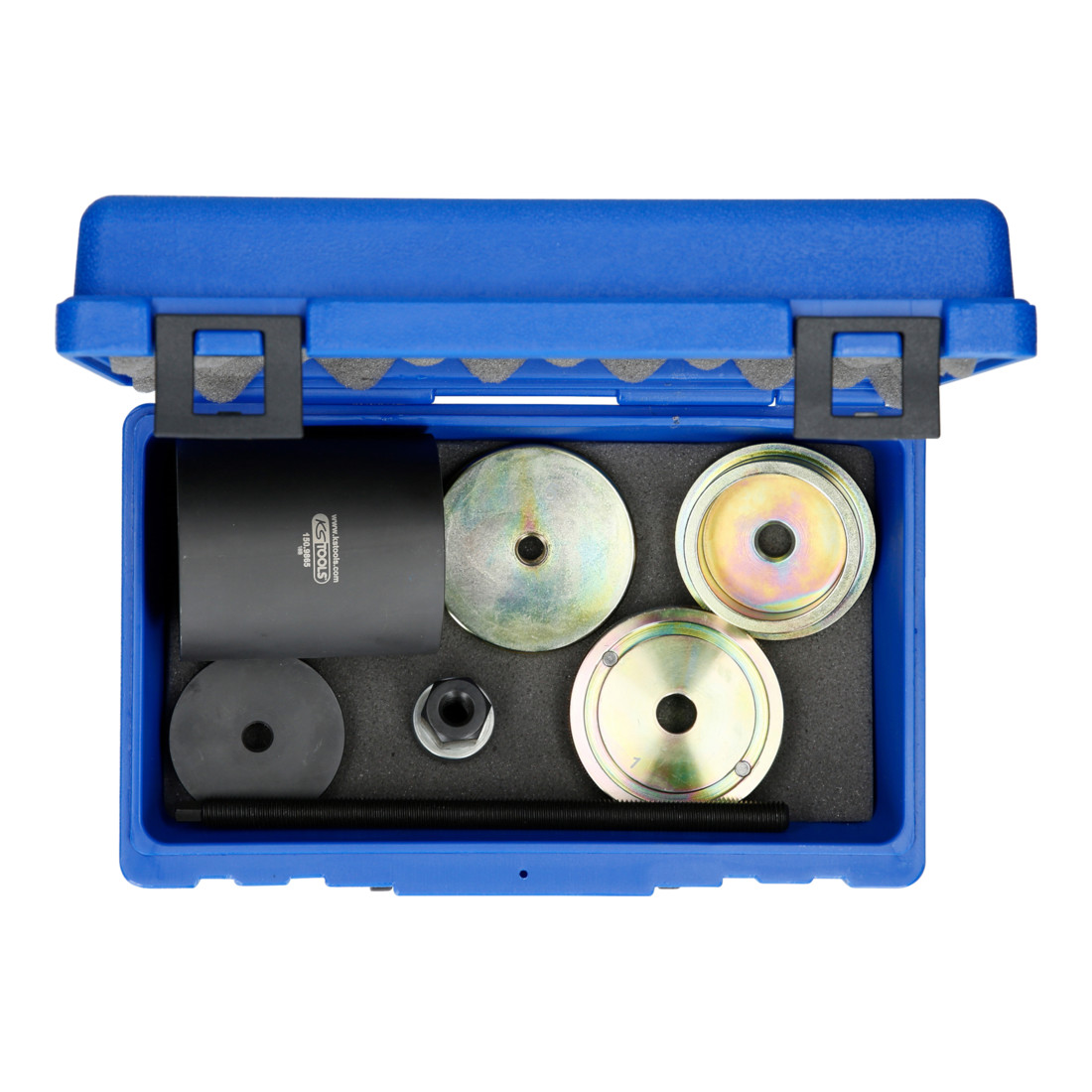 KS Tools Jeu d'outils de silentblocs pour support d'essieu arrière BMW, 7 pcs.