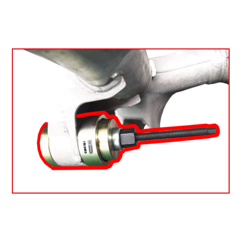 KS Tools Jeu d'outils de silentblocs pour support d'essieu arrière BMW, 8 pcs.