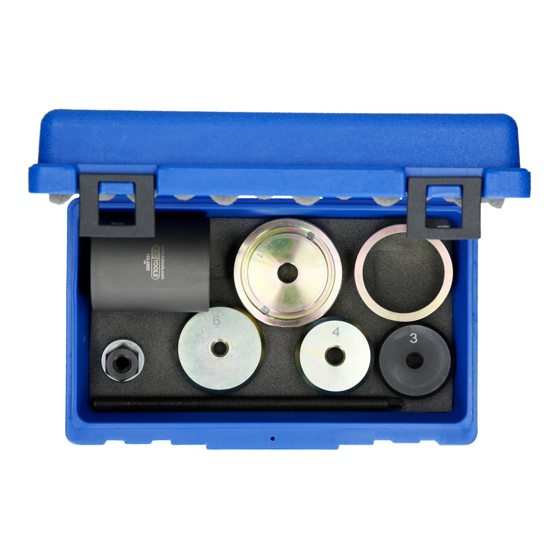 KS Tools Jeu d'outils de silentblocs pour support d'essieu arrière BMW, 8 pcs.