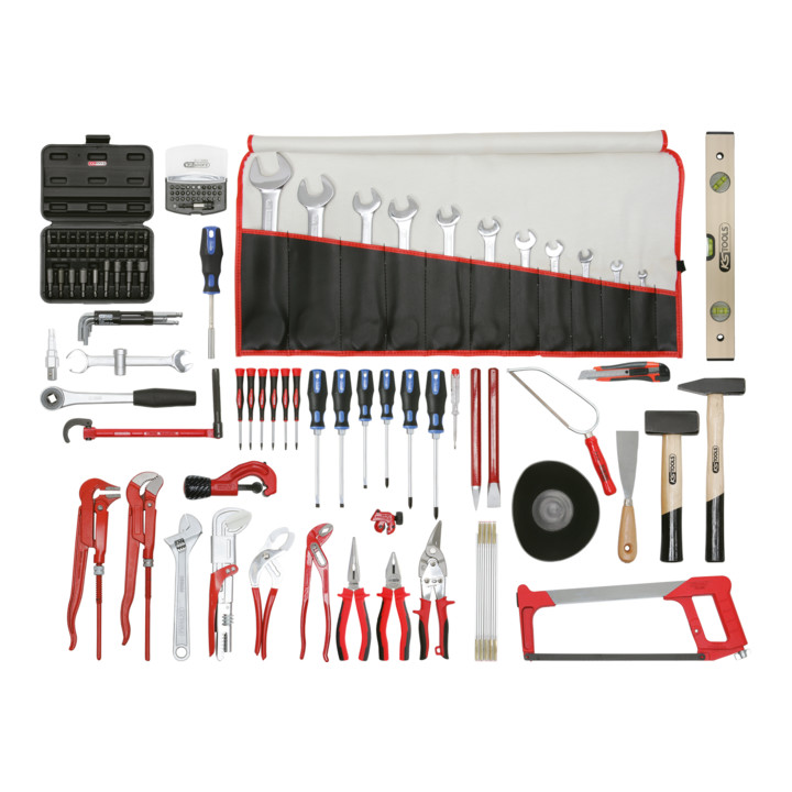 KS Tools Jeu d'outils sanitaires haut de gamme, en boîte métallique, 116 pièces