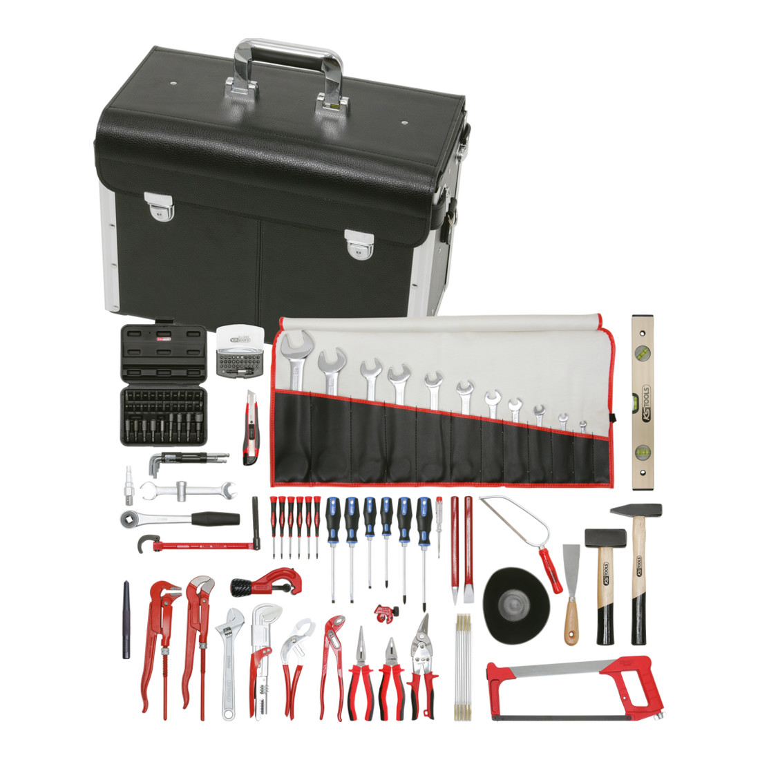 KS Tools Jeu d'outils sanitaires valise en cuir, 116 pzs.