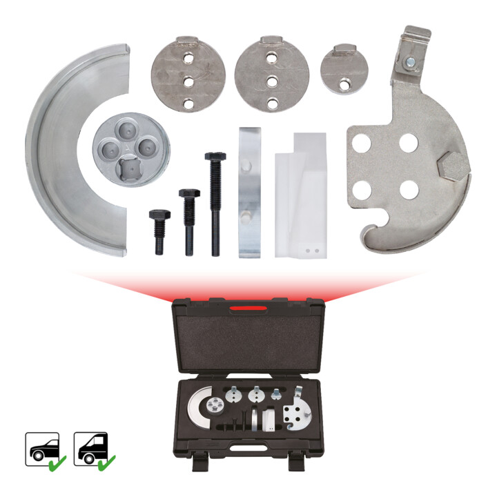 KS Tools Jeu d'outils spéciaux pour courroies élastiques et courroie crantée, 11 pcs