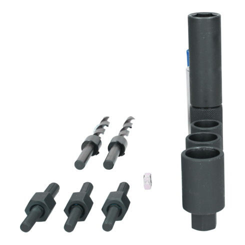 KS Tools Jeu pour alésage d’écrous antivol avec revêtement extérieur 1/2", 14 pcs