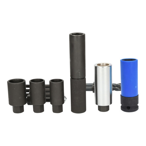 KS Tools Jeu pour alésage d’écrous antivol avec revêtement extérieur 1/2", 14 pcs