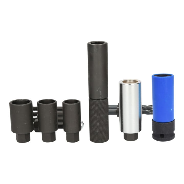 KS Tools Jeu pour alésage d’écrous antivol avec revêtement extérieur 1/2", 14 pcs