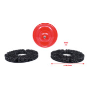 KS Tools Jeu pour poncer les moyeux, Ø 160 mm, Ø intérieur 60 mm, 4 pcs.