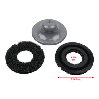 KS Tools Jeu pour poncer les moyeux, Ø 200 mm, Ø intérieur 85 mm, 3 pcs.