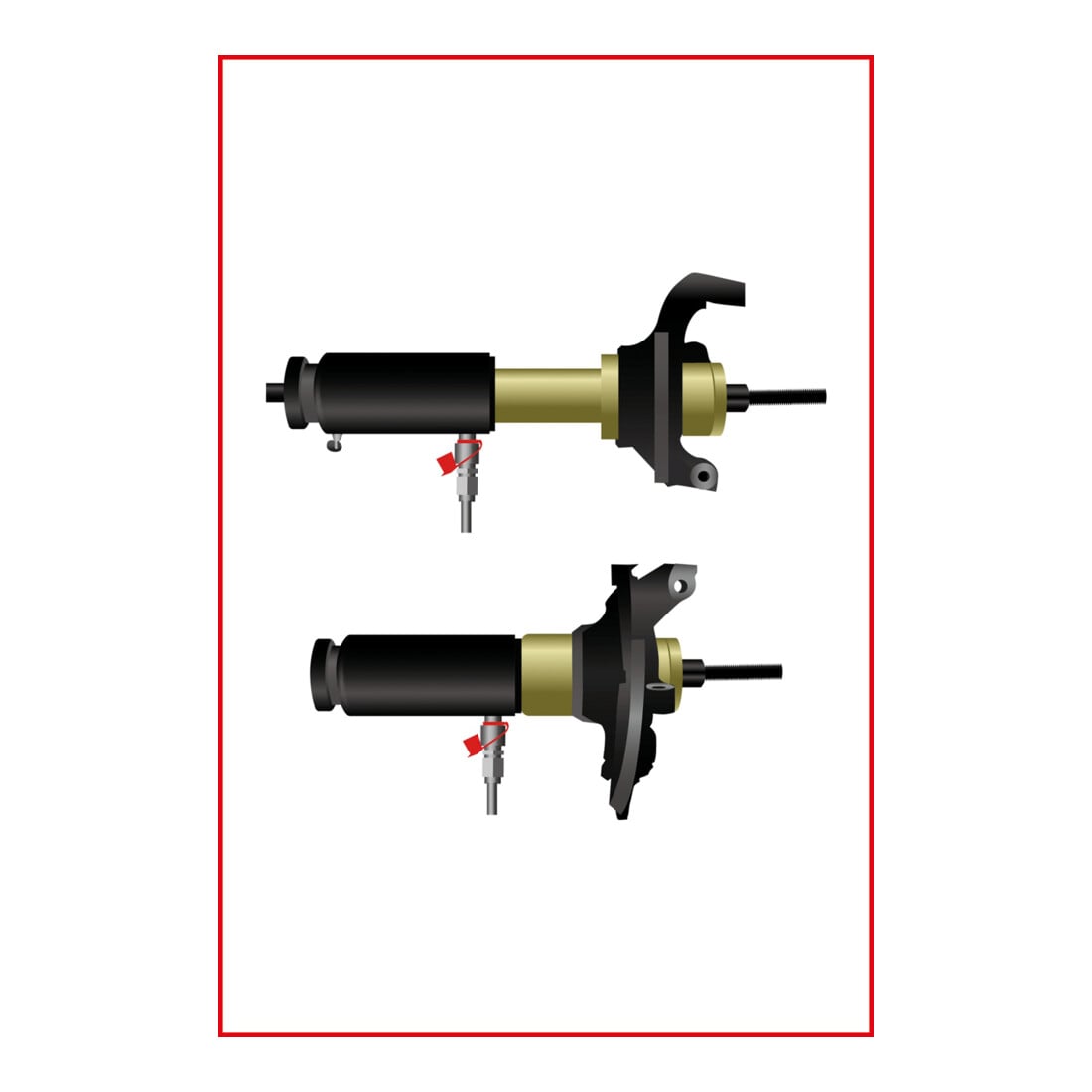 KS Tools Jeu pour roulements de roue avant pour Renault/Nissan/Opel 2002-2010, 9 pcs.