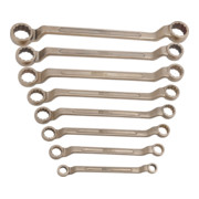 KS Tools Jeux de clés polygonales BRONZEplus coudée, 8 pcs., 1/4-1"-1