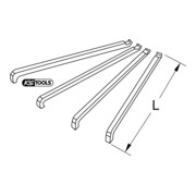 KS Tools Jeux de griffes pour extracteurs de roulements, 4 pcs. ISO 6208-3