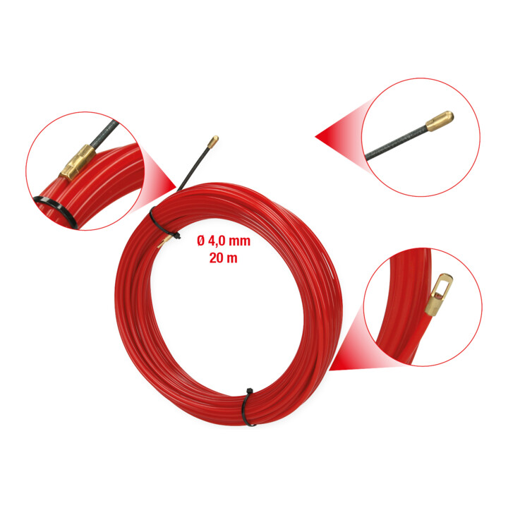 KS Tools Kabel-Einziehdraht, 20,0 m