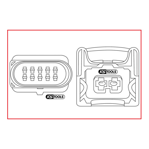 KS Tools Kabel-Entriegelungswerkzeug für Flachstecker und Flachsteckhülse 2,8-6,3mm