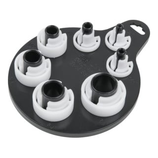 KS Tools kabelverbinder ontkoppelingsclip set voor CLIC veervergrendeling kabelkoppelingen, 7 stuks