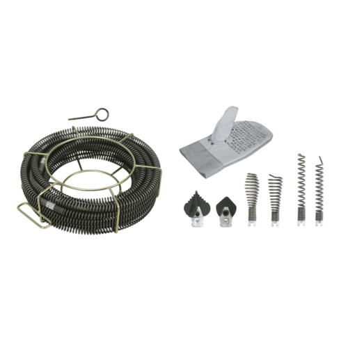 KS Tools Kanal- und Rohrreinigungs-Werkzeug-Satz Ø 22mm, 14-teilig