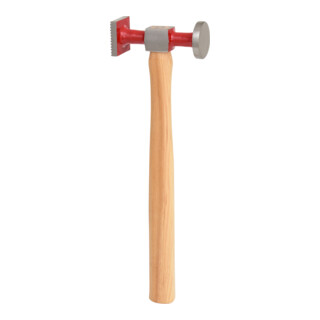 KS Tools Karosserie-Riffelhammer fein, rund/eckig, 325mm