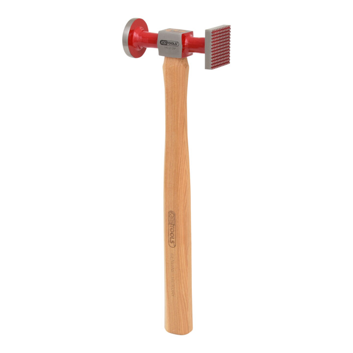 KS Tools Karosserie-Riffelhammer fein, rund/eckig, 325mm