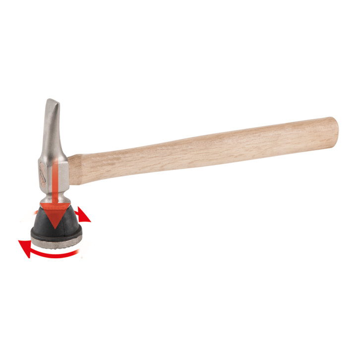KS Tools Karosserie-Riffelhammer grob, rund/spitz