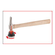 KS Tools Karosserie-Riffelhammer grob, rund/spitz-5
